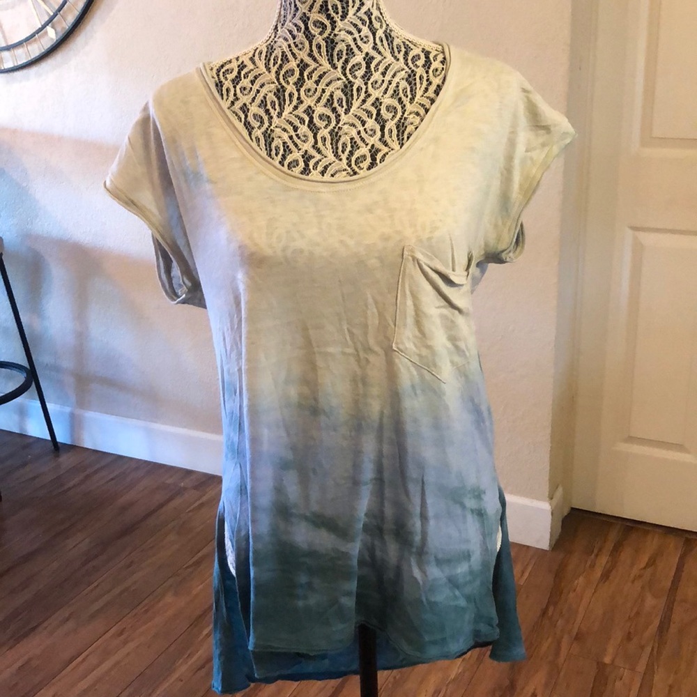Free people tie dye tunic tee XS